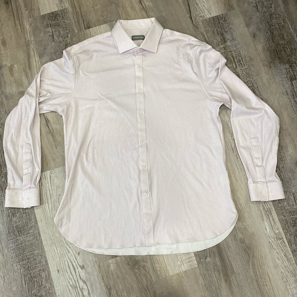 Michael Kors - Men’s Slim Fit - Fine Gauge Knit - Button Up - Size 17 34/35 (XL)